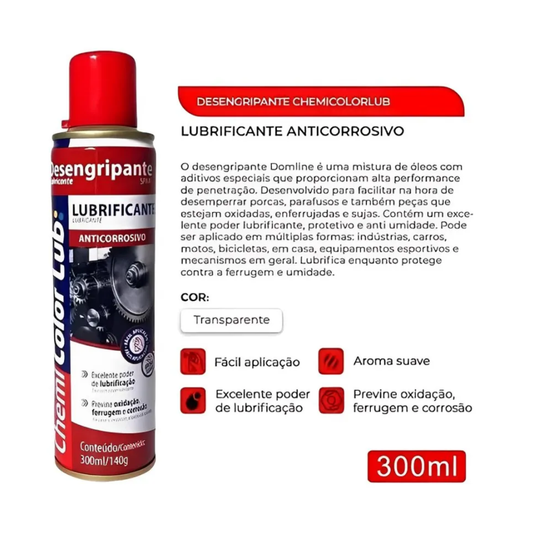 Desengripante Spray Chemicolor - Lubrificante Anticorrosivo Multiuso