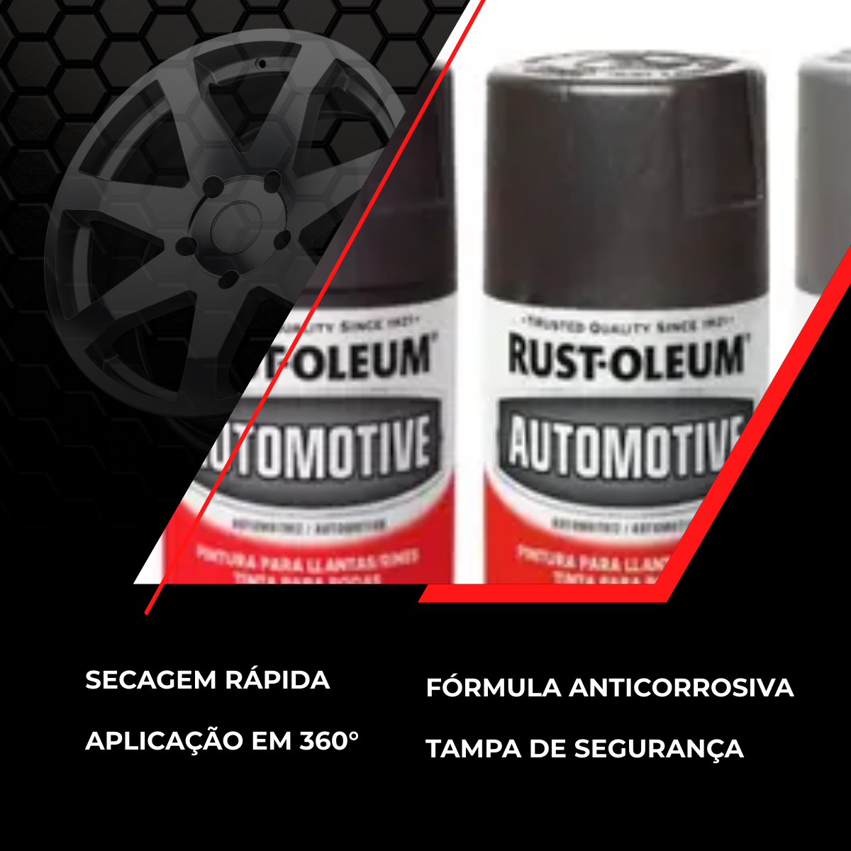 Tinta Spray Para Rodas Automotivo Rust Oleum - Escolha A Cor