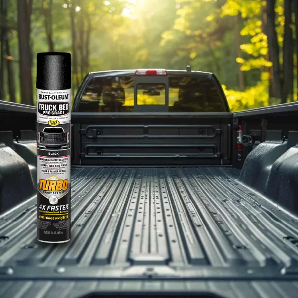 Tinta Caçamba Caminhonete Truck Bed - Rust Oleum - 680g - Preto