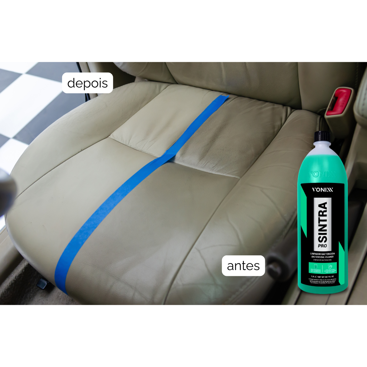 Sintra Pro - Limpador Bactericida para Limpeza Interna De Veiculos -  Vonixx 1,5l