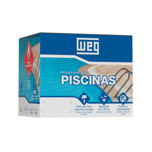 Tinta Weg Pu kPiscinas De Fibra, Concreto, Azulejo - 4,5 L