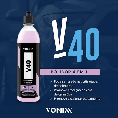 Polimento e  Proteção 4 Em 1  - V40 - Vonixx