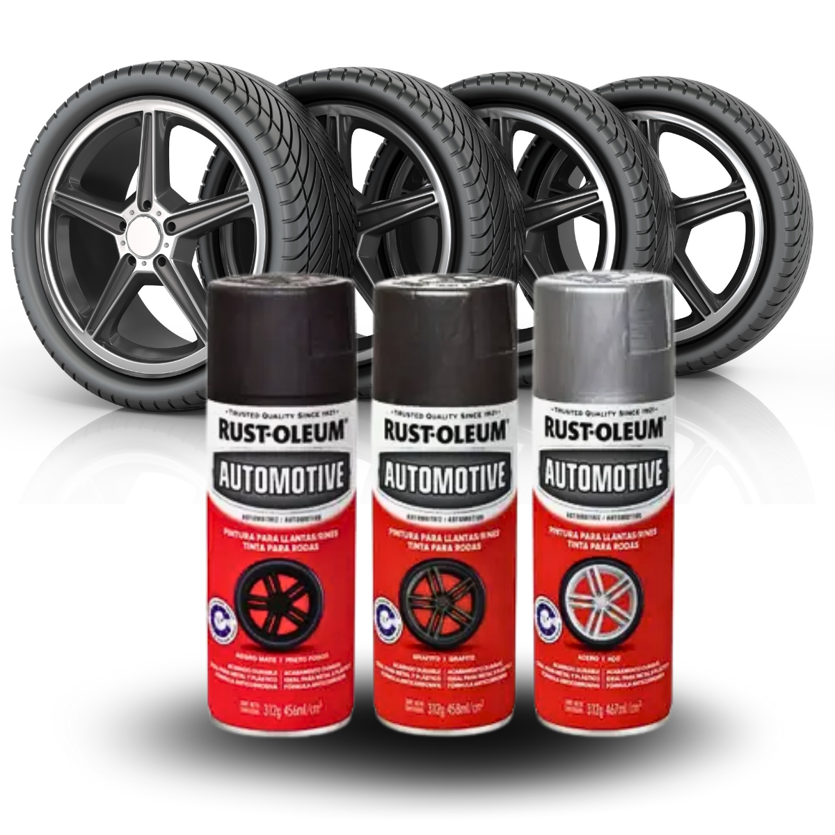Tinta Spray Para Rodas Automotivo Rust Oleum - Escolha A Cor