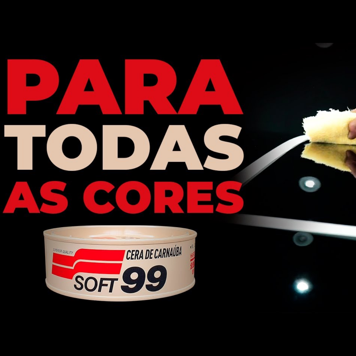 Cera De Carnaúba em pasta - Soft99 Automotiva 65 Pasta 100 g Creme