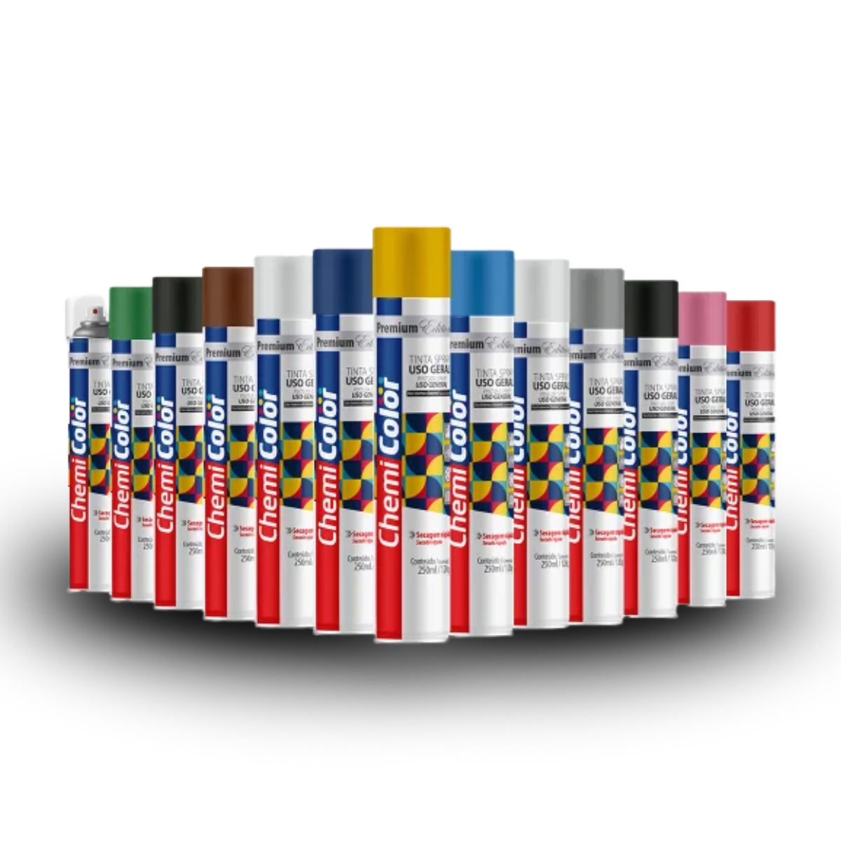 Tinta Spray Uso Geral - Secagem Rápida e Alto Rendimento - Chemicolor