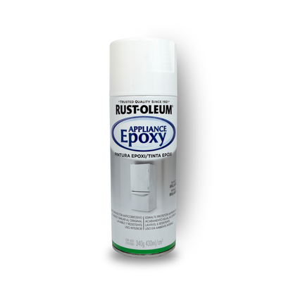 Tinta Epóxi em Spray Rust-Oleum Branco Brilhante 430ml – Alta Resistência para Metais