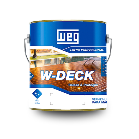 Verniz Tinta WEG W-DECK 3,6L Proteção Madeira Deck Pisos Construção