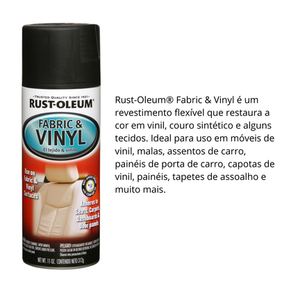 Spray Rust-Oleum  Revestimento Flexível para Vinil e Tecido - Preto