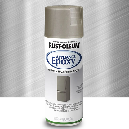 Tinta Epóxi em Spray Rust-Oleum Aço Inox Brilhante – Alta Resistência para Metais
