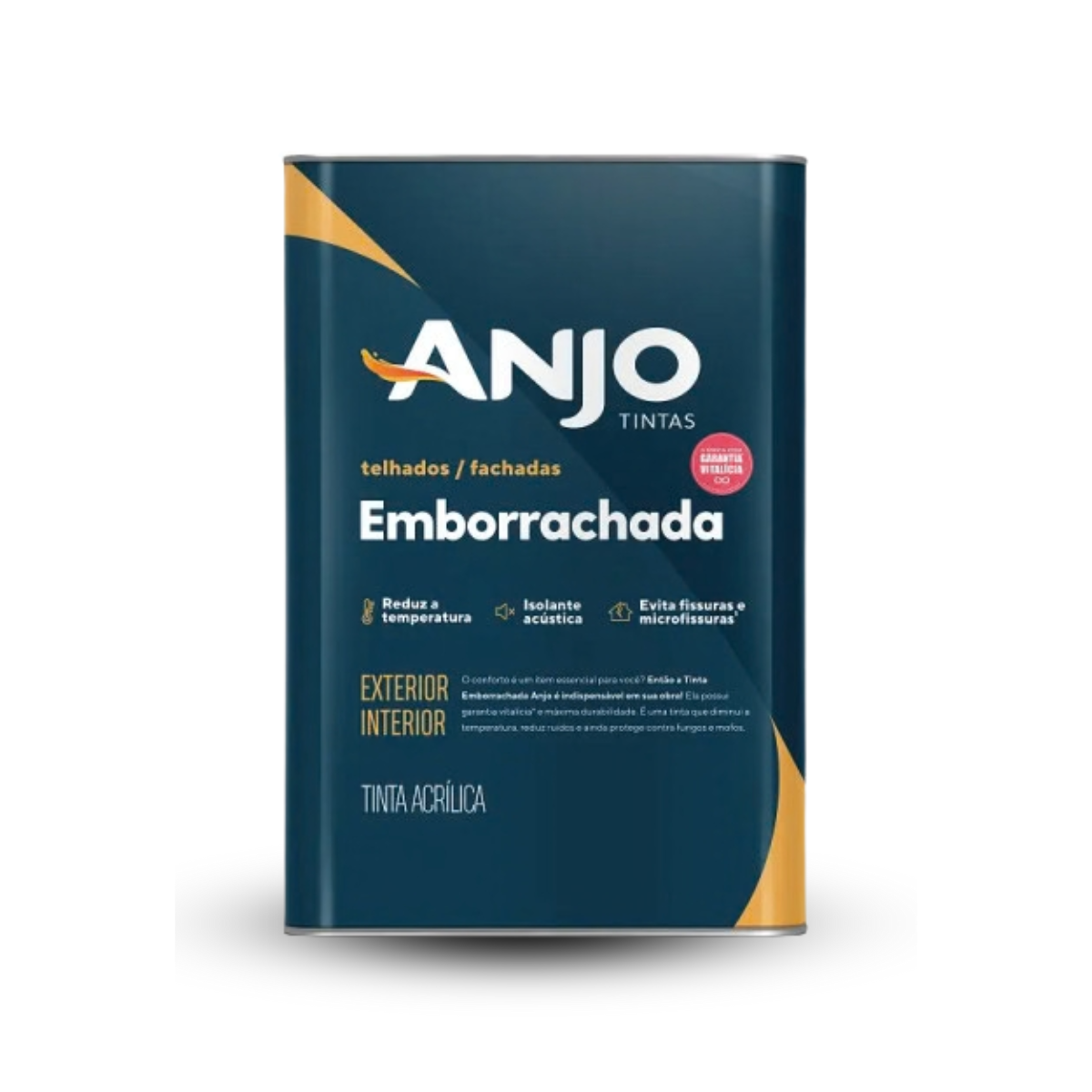 Tinta Emborrachada Anjo 18L - Impermeabilizante e Isolante Térmico