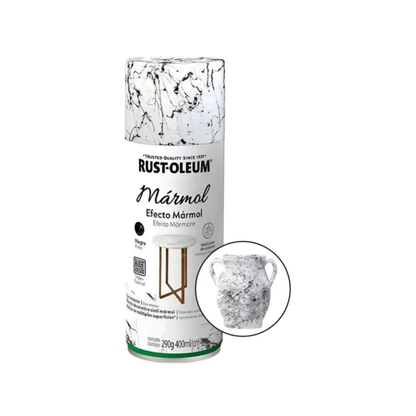 Tinta Spray Decorativa Efeito Mármore Preto - Rust-Oleum