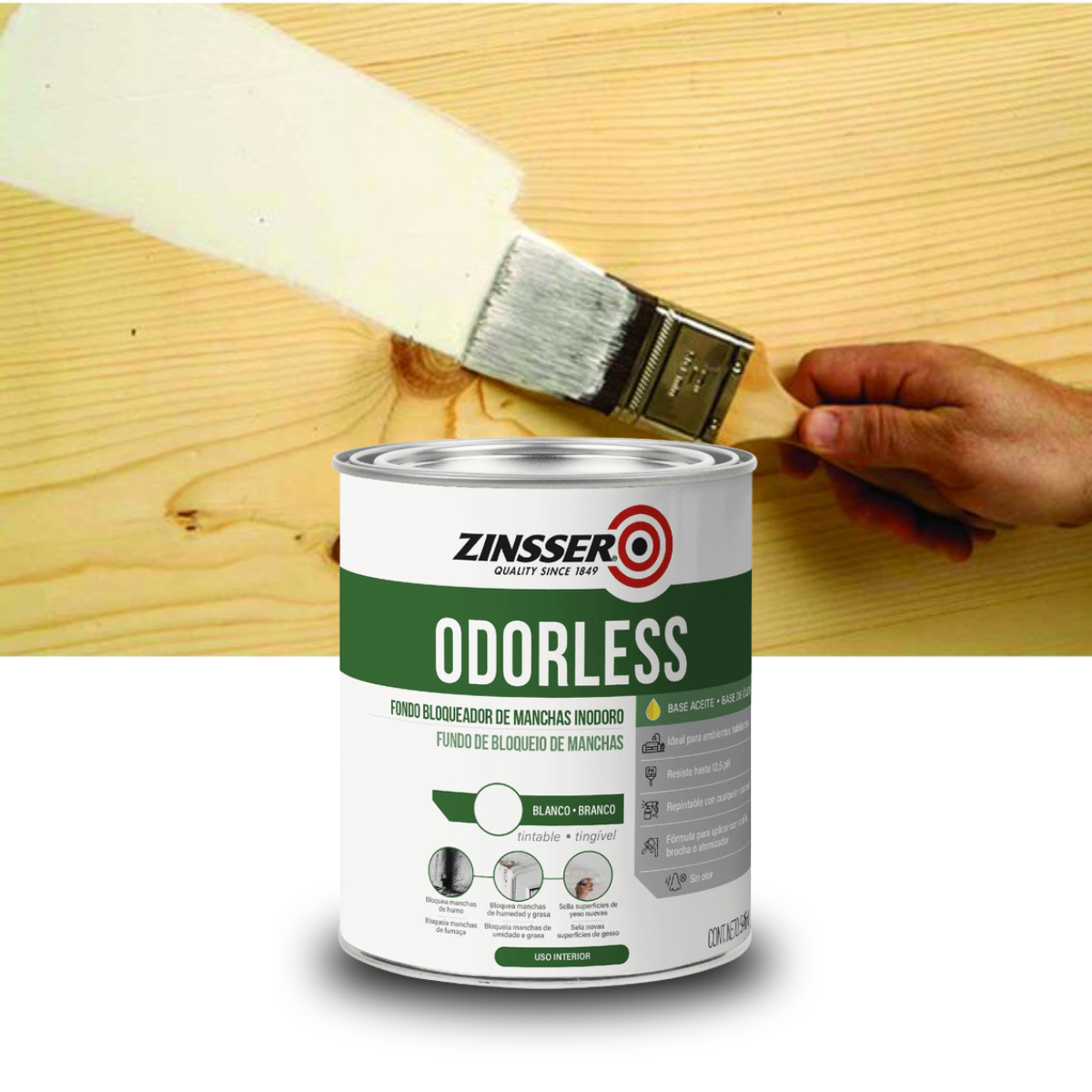 Primer Bloqueador de Manchas Sem Cheiro Zinsser Odorless - 946ml