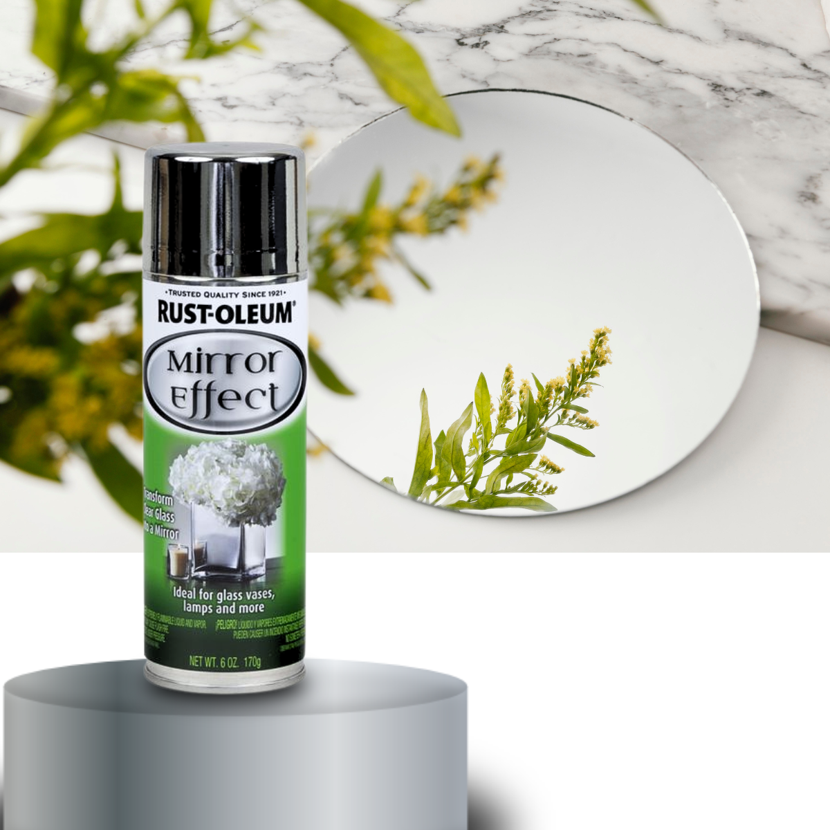 Tinta Spray Efeito Espelho Rust Oleum - Mirror Effect Spray
