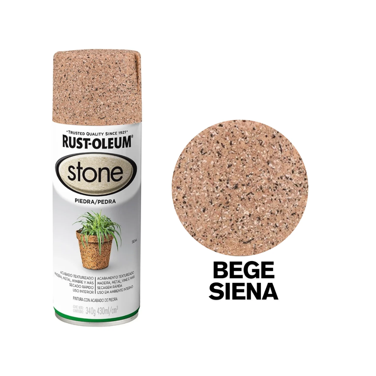 Spray Acabamento Pedra  Bege Sienna -  Stone Rust-Oleum
