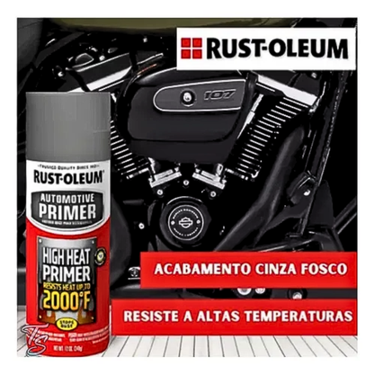 Spray Primer Alta Temperatura Cinza Rust-Oleum Automotive High Heat - Cinza