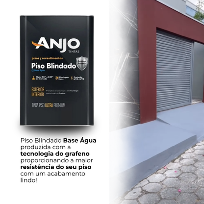 Tinta Piso Blindado Base Água Anjo Grafeno Protech Antiderrapante Lata 16L