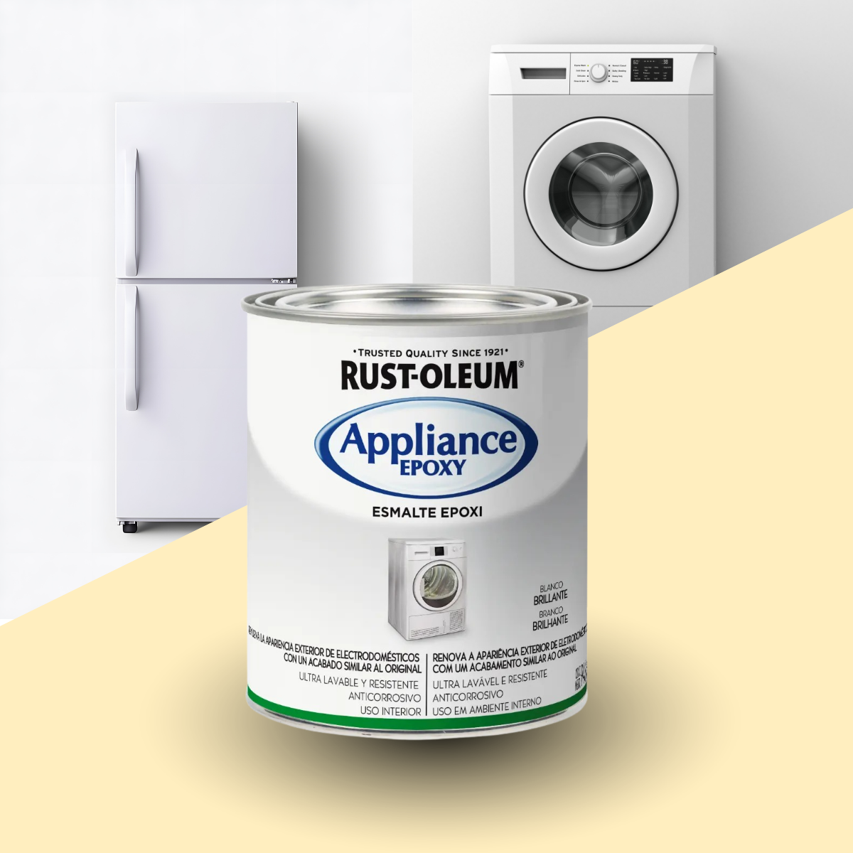 Esmalte Epóxi Branco Brilhante Rust-Oleum 900 ml