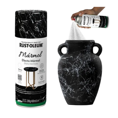 Spray Efeito Mármore Branco Rust-Oleum – Tinta Spray Decorativa