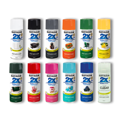 Spray Verniz Transparente Brilhante Ultra Cover 2X -  Rust-Oleum - Escolha a cor