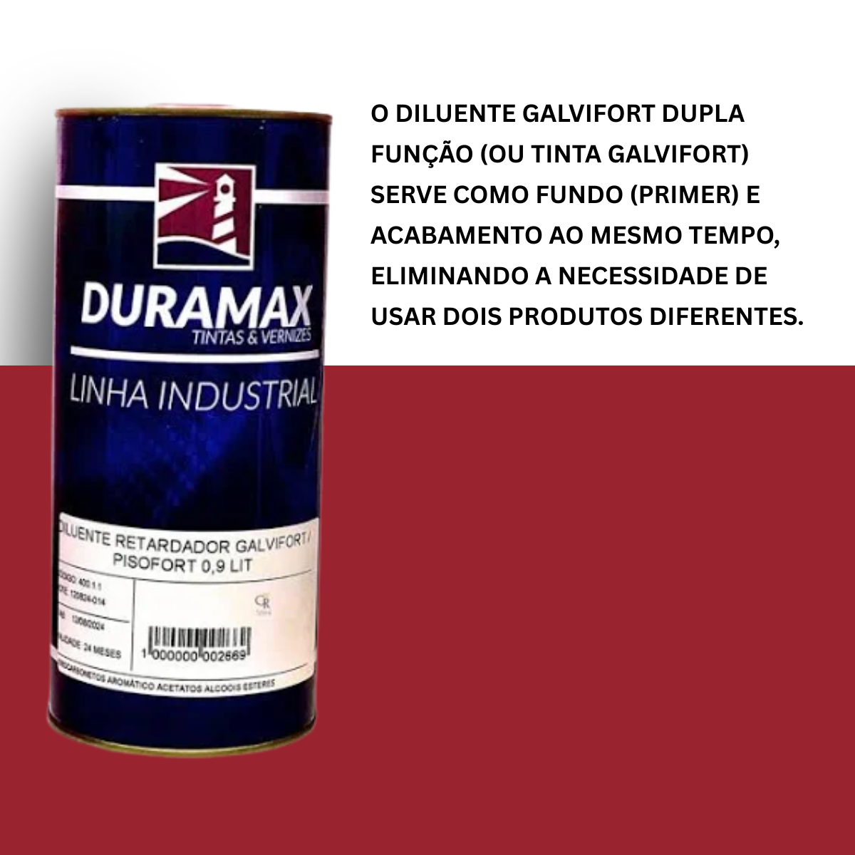 Diluente E Retardador Da Tinta Dupla Função 900ml Duramax