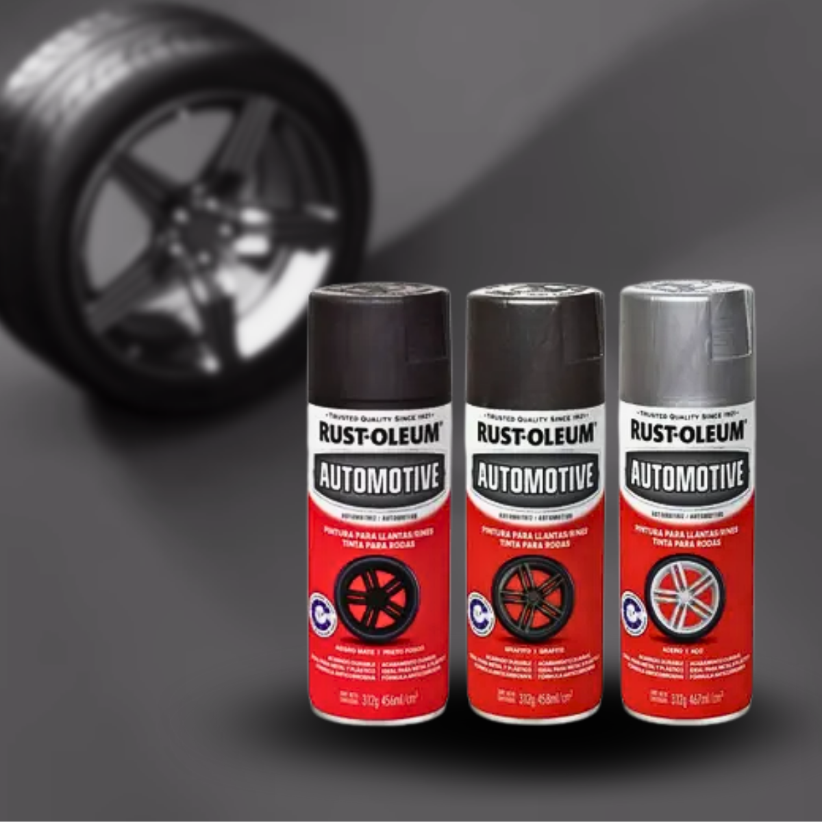 Tinta Spray Para Rodas Automotivo Rust Oleum - Escolha A Cor