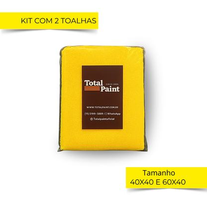 Kit 2 Panos de Microfibra Total Paint - Multiuso e Prático