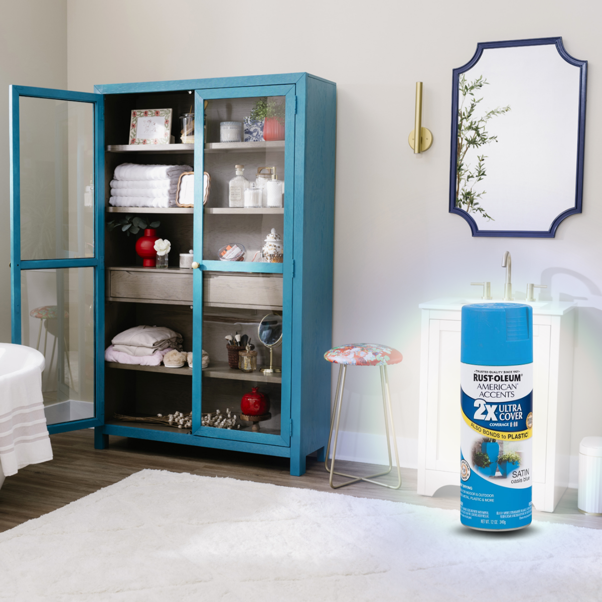 Spray Tinta Ultra Cover -  Rust Oleum -  Oasis Satin Blue