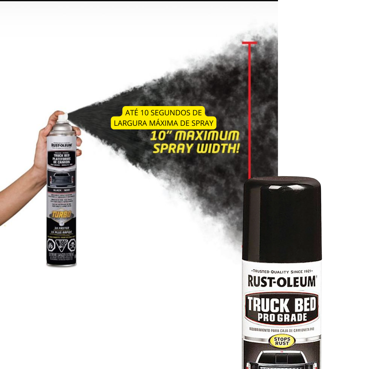 Tinta Caçamba Caminhonete Truck Bed -  Rust Oleum - 680g - Preto