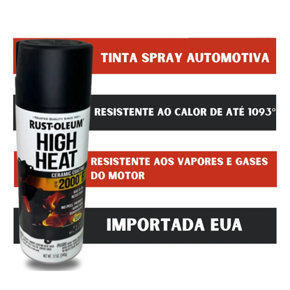 Tinta Spray Rust-Oleum High Heat 1093°C - Revestimento Cerâmico Professional