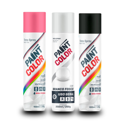 Tinta Spray Paint Color - Uso Geral Alta Cobertura - Chemicolor