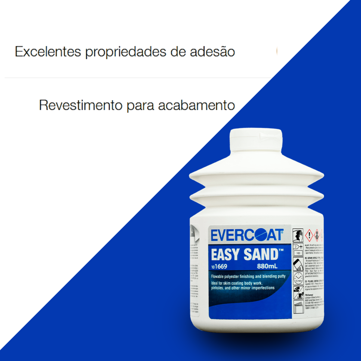 Massa Acabamento Easy Sand -  Branca - Evercoat