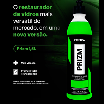 Restaurador de Vidros Vonixx Prizm 500ml – Polimento e Clareza Automotiva