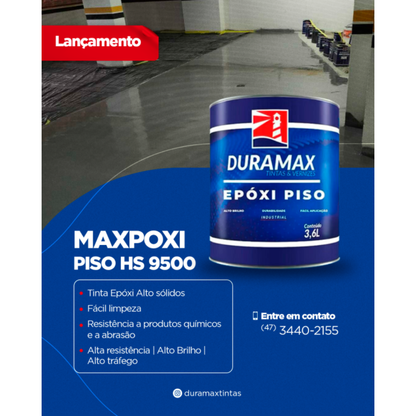Tinta Epóxi Duramax Epóxi Plus 3,6L com Catalisador para Pisos e Metal