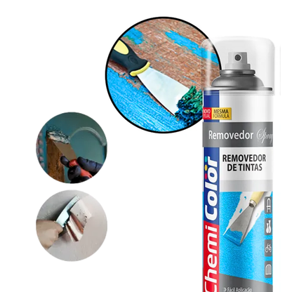 Removedor de Tintas Spray -  Removedor de Verniz e Tinta - Chemicolor