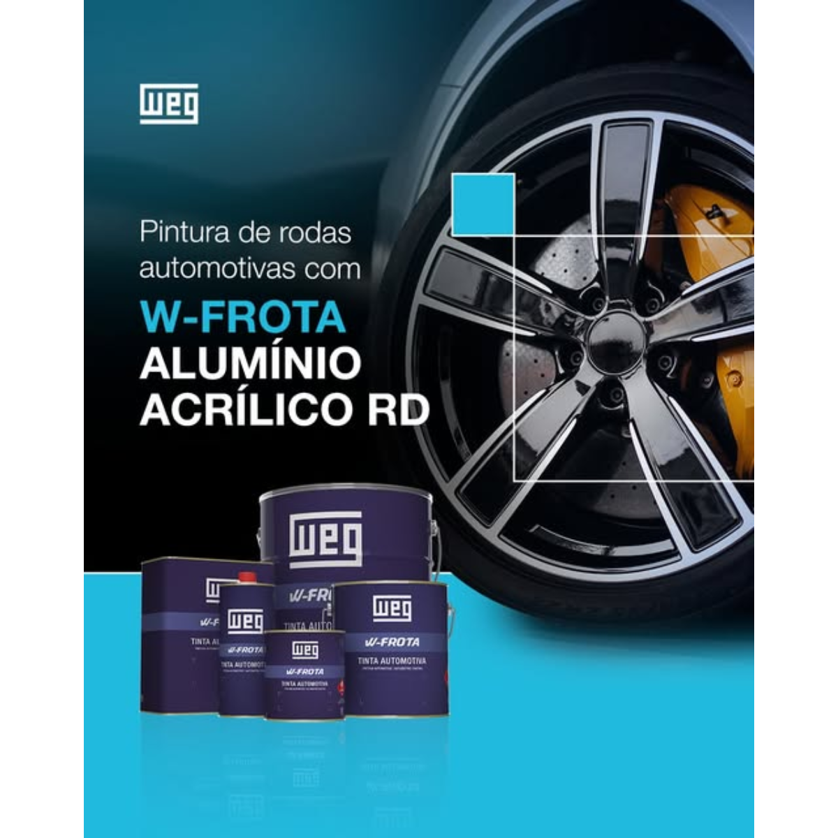 Alumínio Acrílico RD Weg W-Frota 3,6 Litros Acabamento Metalizado