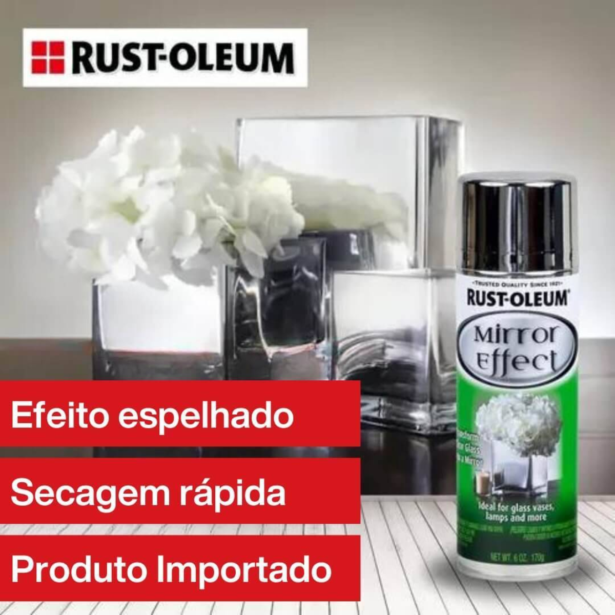 Tinta Spray Efeito Espelho Rust Oleum - Mirror Effect Spray