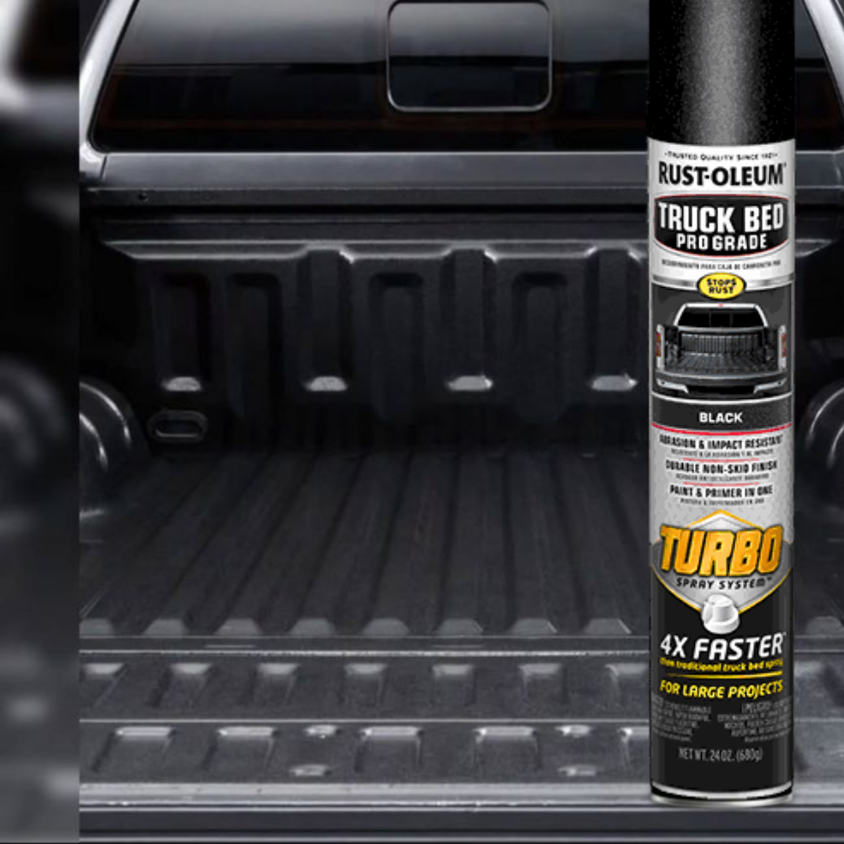 Tinta Caçamba Caminhonete Truck Bed -  Rust Oleum - 680g - Preto