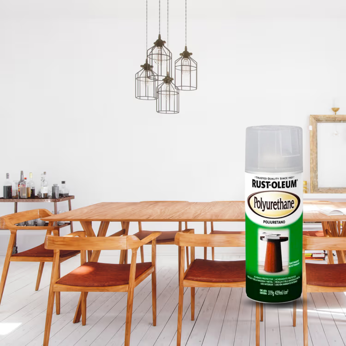 Verniz Poliuretano Transparente Acetinado Rust-Oleum