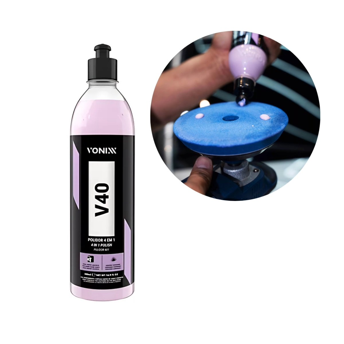 Polimento e  Proteção 4 Em 1  - V40 - Vonixx