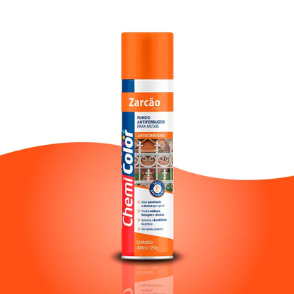 Zarcão Spray - Fundo Anticorrosivo   Primer Antiferrugem Chemicolor