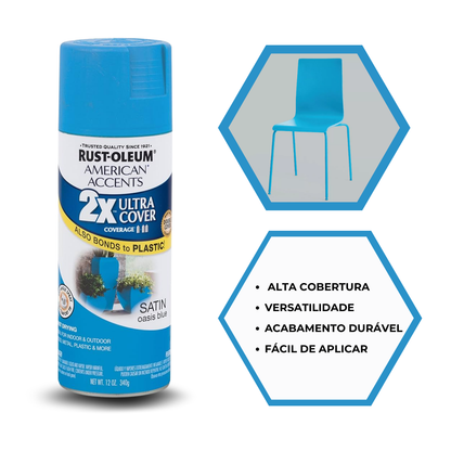 Spray Tinta Ultra Cover -  Rust Oleum -  Oasis Satin Blue