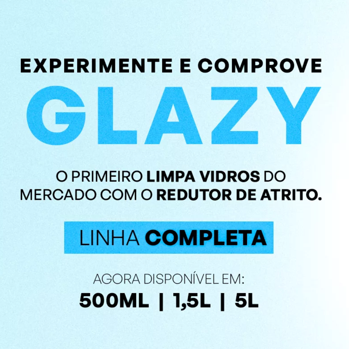 Limpa Vidros 4 Em 1 -  Redutor de Risco Glazy 500ml Vonixx