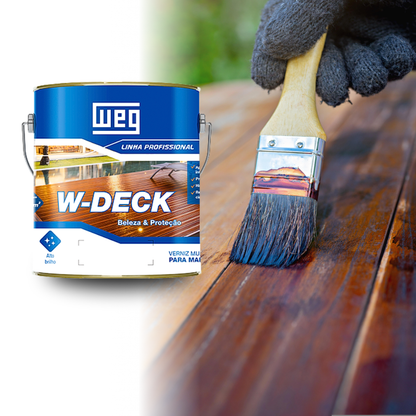 Verniz Tinta WEG W-DECK 3,6L Proteção Madeira Deck Pisos Construção