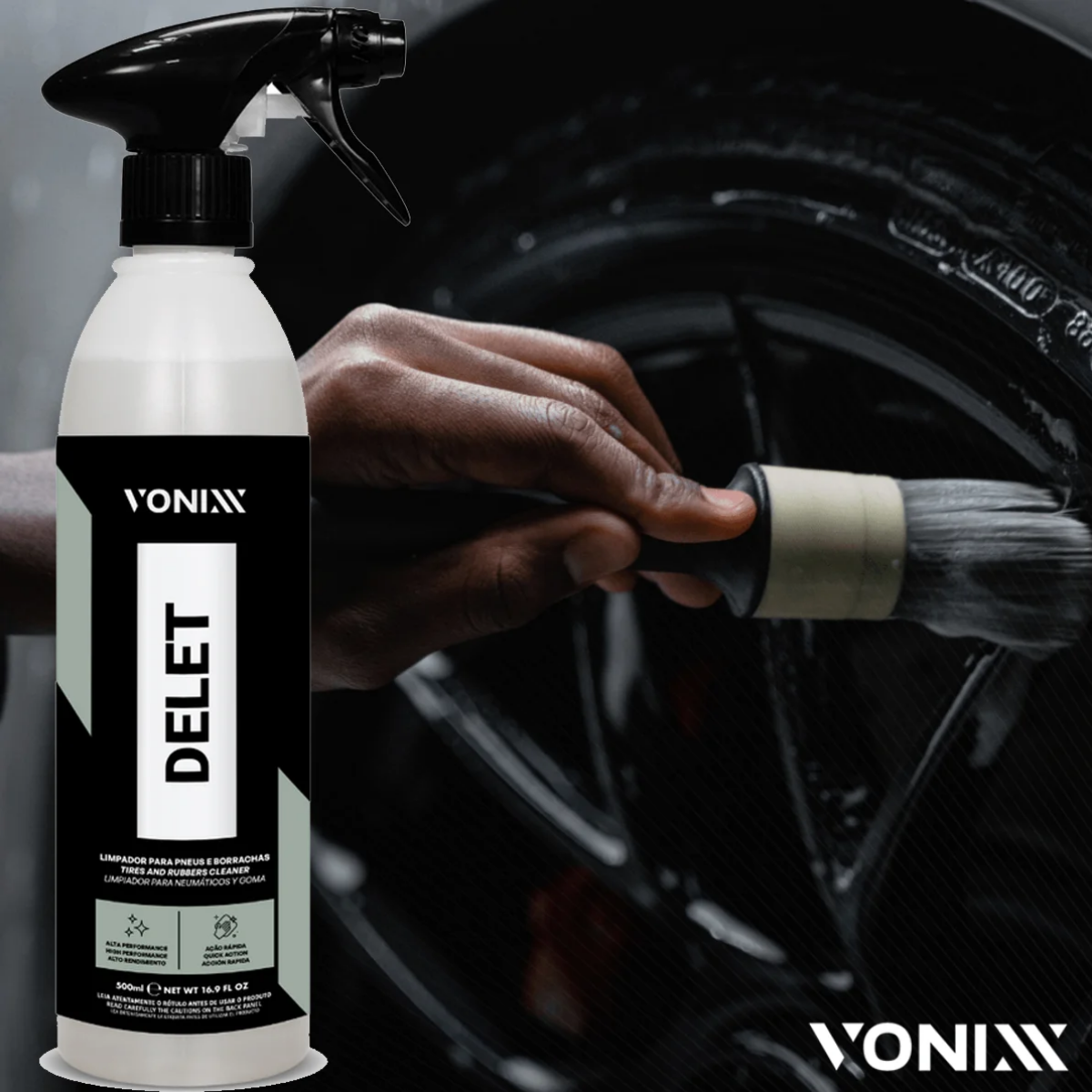 Delet - Limpador Para Pneus E Borrachas - Vonixx