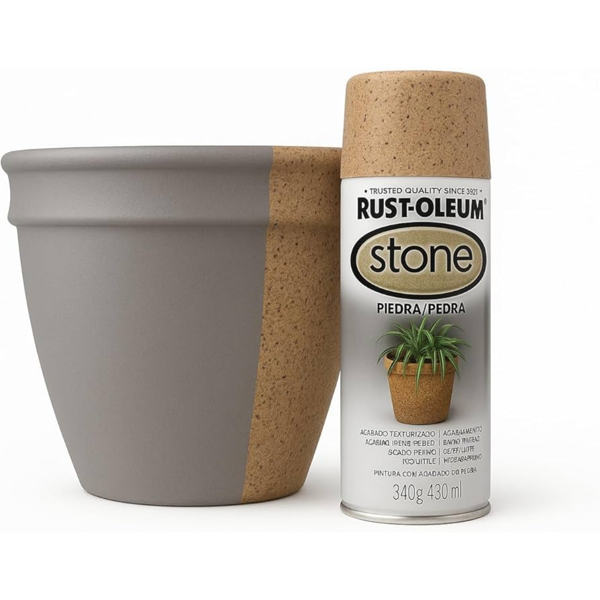 Spray Acabamento Pedra  Bege Sienna -  Stone Rust-Oleum