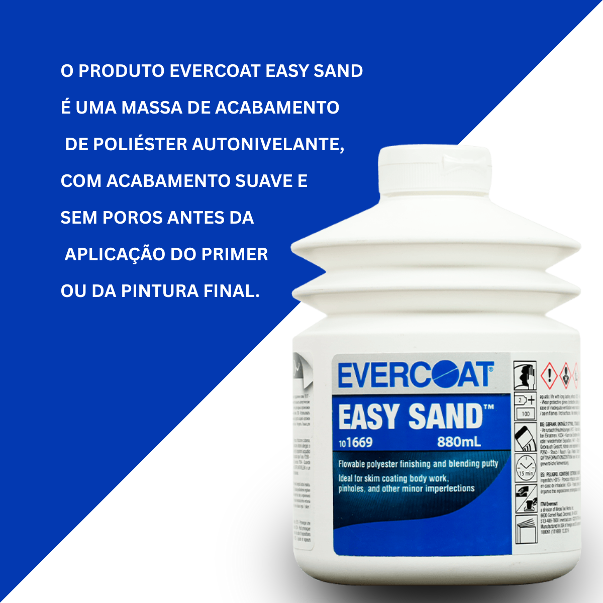 Massa Acabamento Easy Sand -  Branca - Evercoat