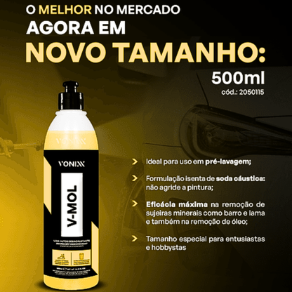 V-mol 500ml Vonixx - Shampoo Lava Autos Desincrustante