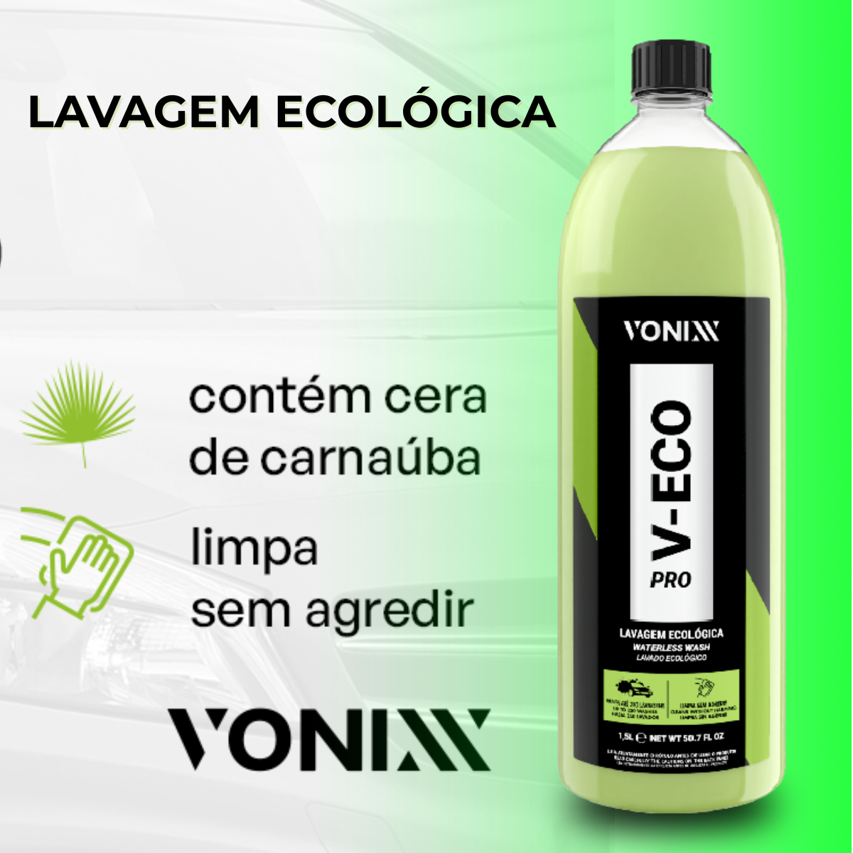 V-Eco Pro Lava a Seco Concentrado 1,5L - Vonixx