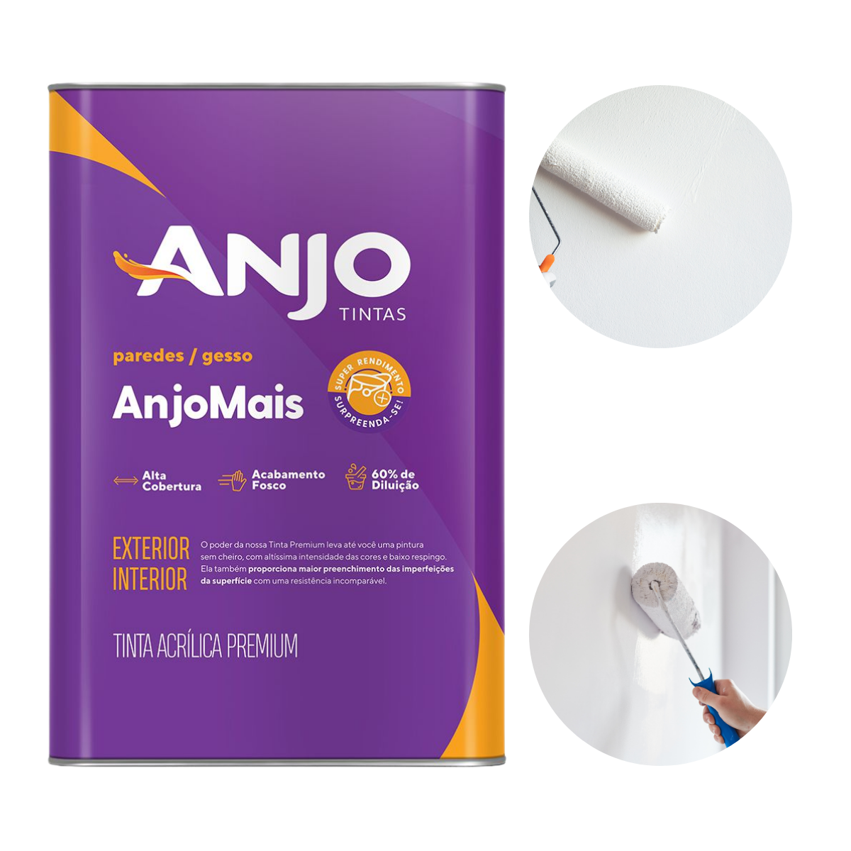 Tinta Acrílica Premium Anjo Mais 18 litros
