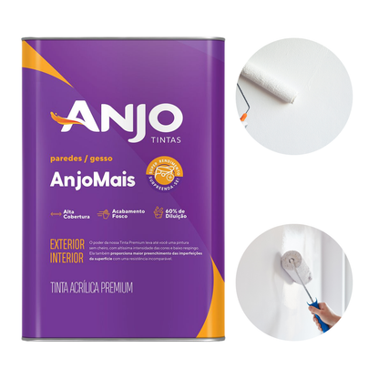 Tinta Acrílica Premium Anjo Mais 18 litros